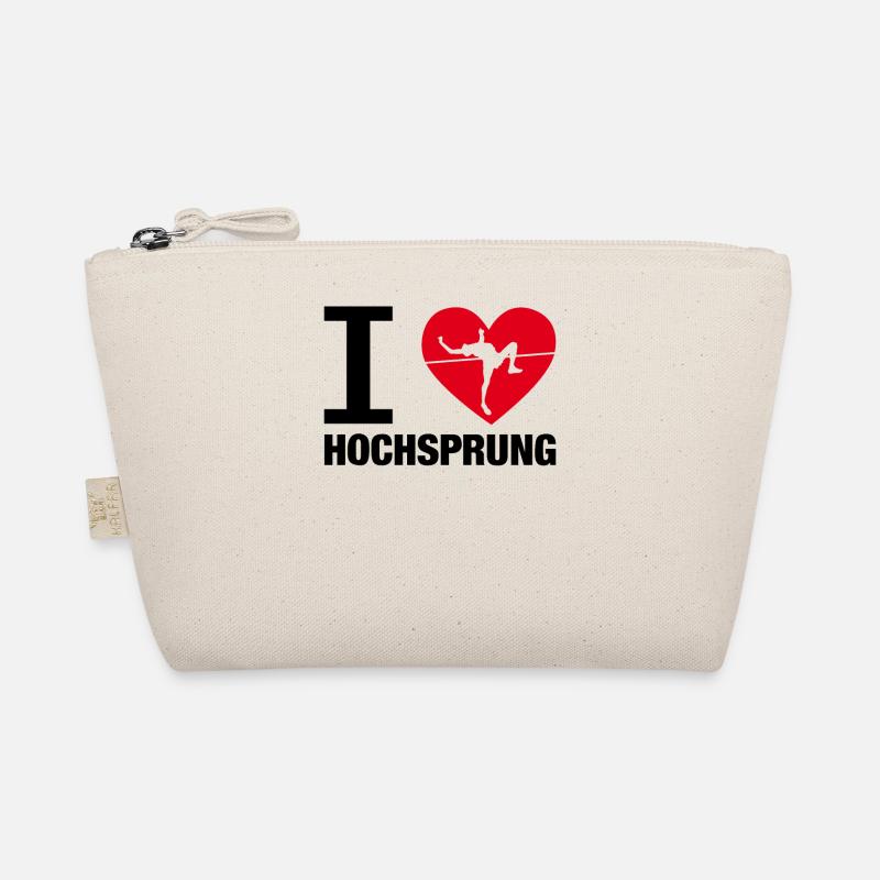 Hochsprung Hochspringer Geschenk Leichtathletik - Bio-Täschchen - Natur