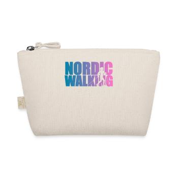 Marche nordique femme marcheur avec cadeau de bâtons - Trousse biologique - nature - Devant