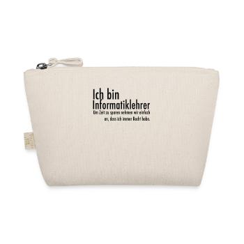Lehrer Informatik lustiger Spruch Geschenk witzig - Bio-Täschchen - Natur - Vorne