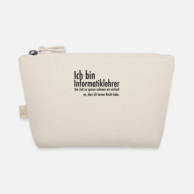 Lehrer Informatik lustiger Spruch Geschenk witzig Bio-Täschchen