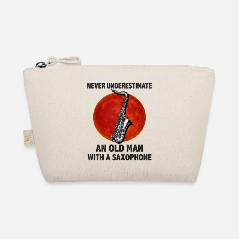 Never Underestimate An Old Man With A Saxophone Organic Pouch
