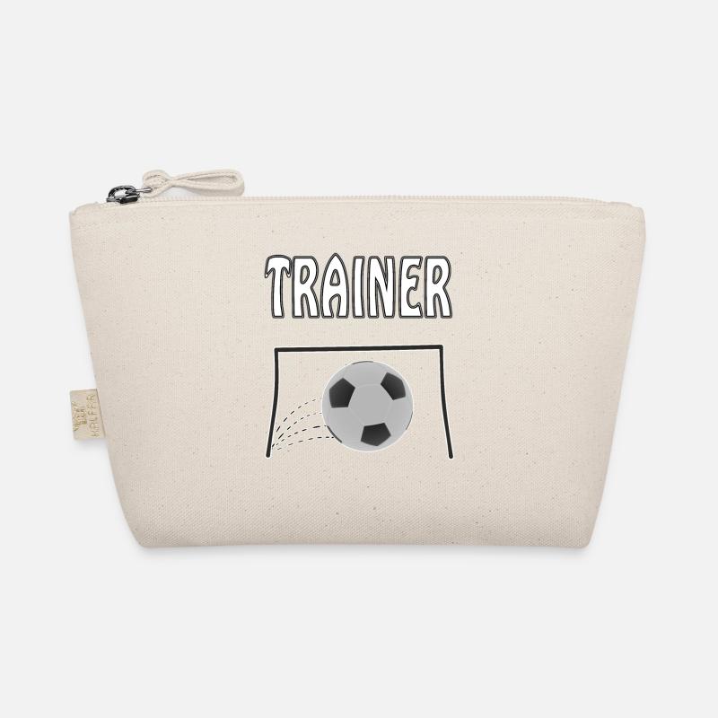 Fussball TRAINER - Bio-Täschchen - Natur