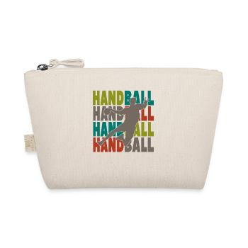 Cadeau de balle de handball joueur de handball vintage rétro - Trousse biologique - nature - Devant
