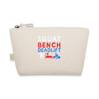POWERLIFTING: Squat Bench - Bio-Täschchen - Natur - Vorne