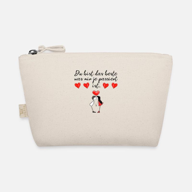 Du bist das Beste was mir je passiert ist. Liebe - Bio-Täschchen - Natur