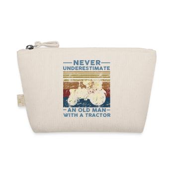 Never Underestimate An Old Man With A Tractor - Organic Pouch - nature - Front