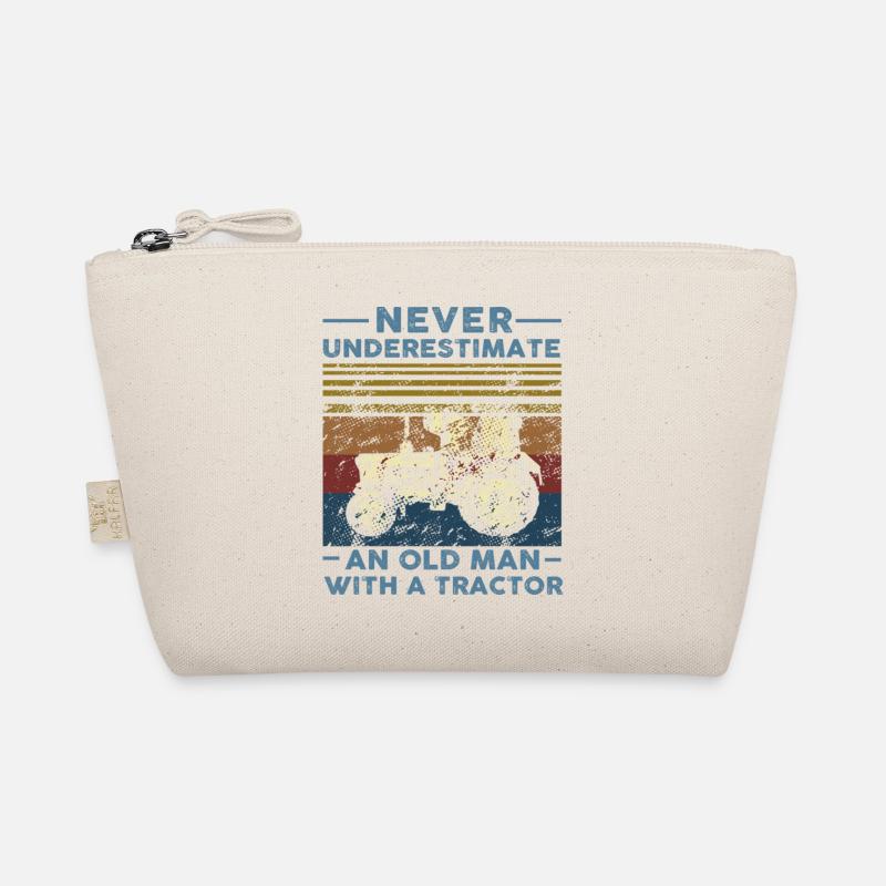 Never Underestimate An Old Man With A Tractor Organic Pouch