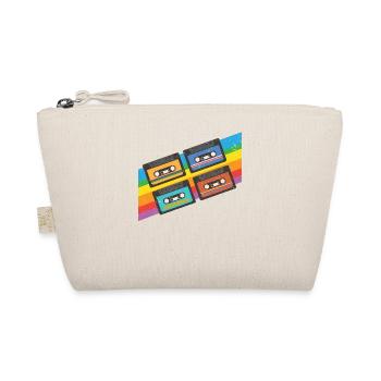 Vintage colorful Cassette Tape - Bio-Täschchen - Natur - Vorne
