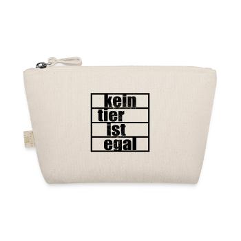 Kein Tier Ist Egal Pro Vegan Vegetarier Tierschutz - Bio-Täschchen - Natur - Vorne