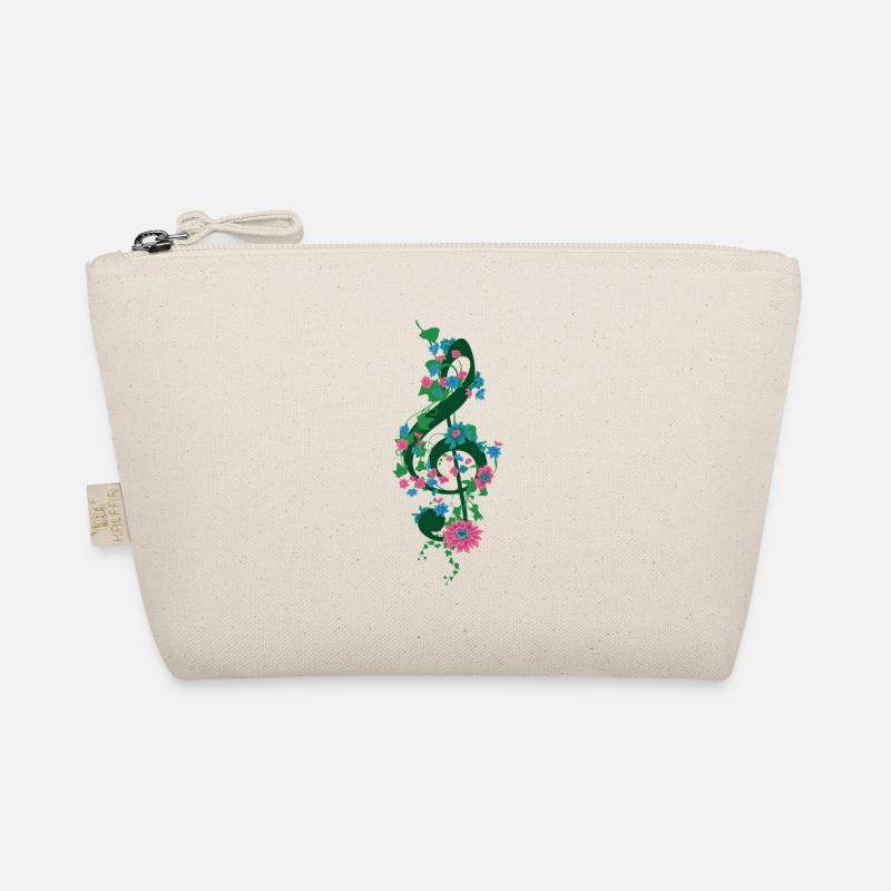 Clef with flowers Organic Pouch