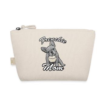 Frenchie mom blue - Organic Pouch - nature - Front