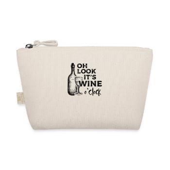 Oh Look His Wine O Watch Womens Drinking - Organic Pouch - nature - Front