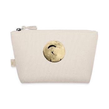 Speedflying full moon at night flight with stars - Organic Pouch - nature - Front