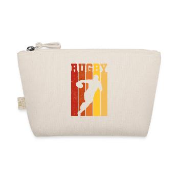 Rugby Player Rugby Retro Sunset Rugby Shirt - Organic Pouch - nature - Front