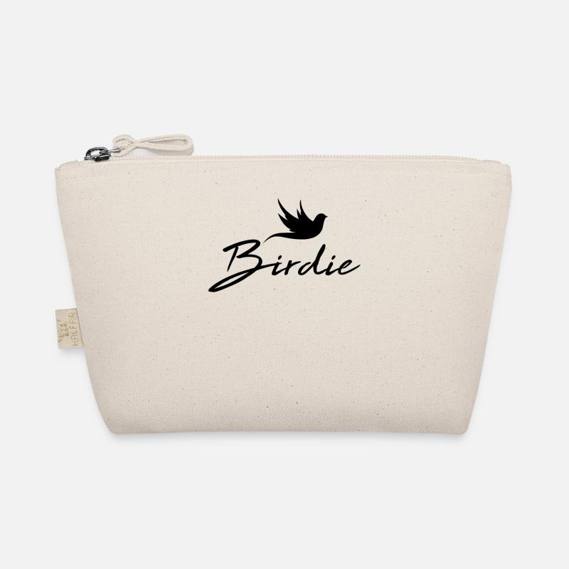 Birdie black - Bio-Täschchen - Natur