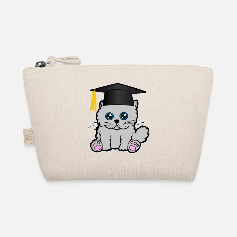 Bachelor Master Degree Degree in Cat Puss Organic Pouch