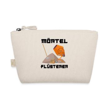 Mörtel Flüsterer Maurer Putzer Estrichleger - Bio-Täschchen - Natur - Vorne