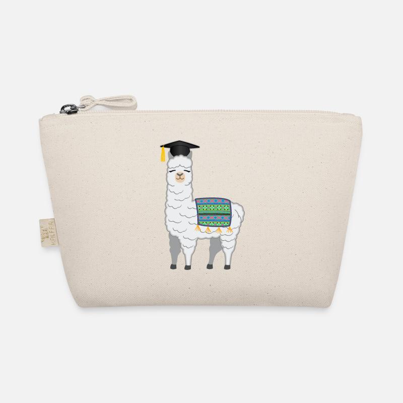 Bachelor Master Studium Abschluss Lama Alpaka Bio-Täschchen