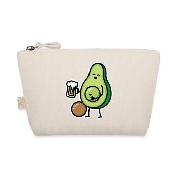 Lustiges Avocadobierbauch lustiges Biertrinkergeschenk - Bio-Täschchen - Natur - Vorne