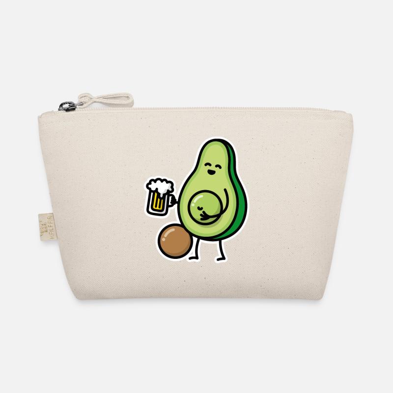 Funny avocado beer belly funny beer drinker gift Organic Pouch