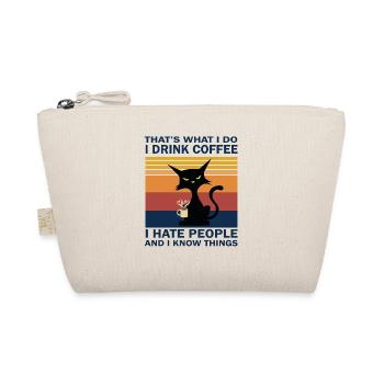 Chat café I collègue cadeau d'adieu hommes - Trousse biologique - nature - Devant