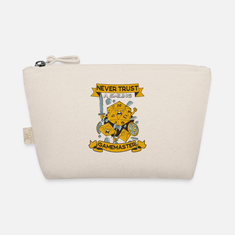 Never Trust a smiling Gamemaster Pen and Paper RPG Organic Pouch