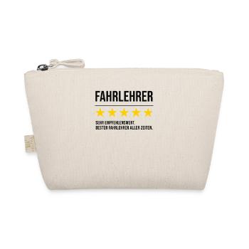Fahrlehrer Fahrschullehrer Geschenk Bewertungen - Bio-Täschchen - Natur - Vorne