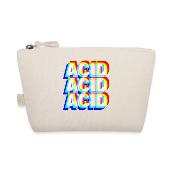 Acid House Techno Raver DJ Festival Party Geschenk - Bio-Täschchen - Natur - Vorne
