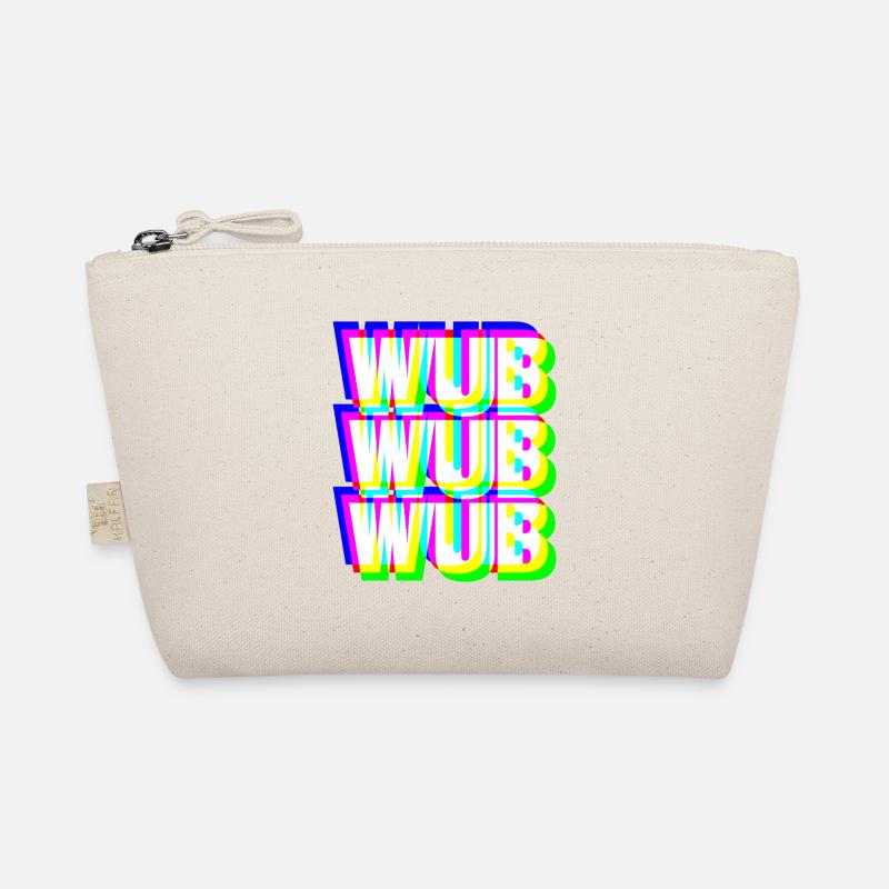 WUB WUB Dubstep Techno Rave Headbanger DJ Geschenk - Bio-Täschchen - Natur