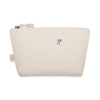 Funny stick figure funny motif - Organic Pouch - nature - Front