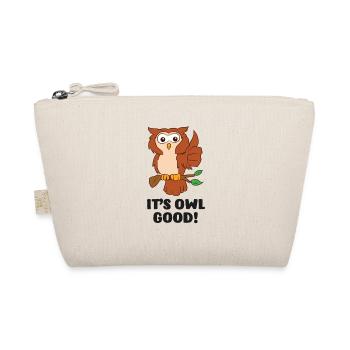 Eulen It's Owl Good Süße Eule - Bio-Täschchen - Natur - Vorne