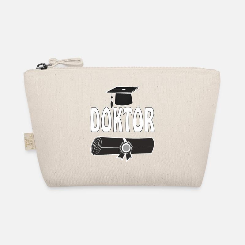 Doktorhut DOKTOR URKUNDE - Bio-Täschchen - Natur