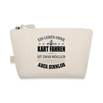 Kart Gokart Kartsport Lustiger Spruch Geschenk - Bio-Täschchen - Natur - Vorne