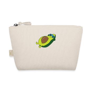 Funny Avocado With Sunglasses Vegetable Relaxing - Organic Pouch - nature - Front