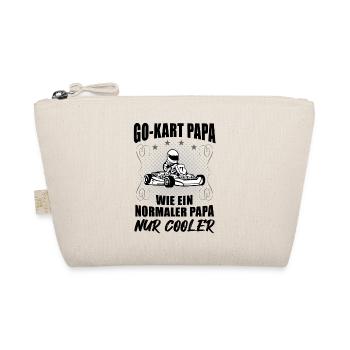 Kart Gokart Papa Vater Cooles Kartsport Geschenk - Bio-Täschchen - Natur - Vorne