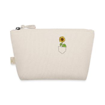 Coole Sonnenblume in der Tasche - Bio-Täschchen - Natur - Vorne