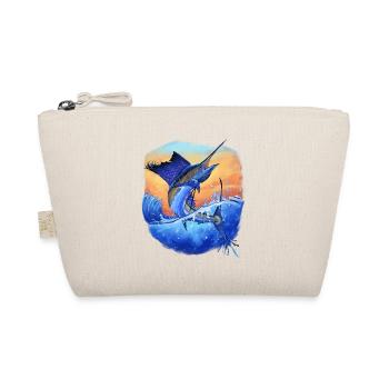 Marlin Sport Fishing Fishermen Gift - Organic Pouch - nature - Front