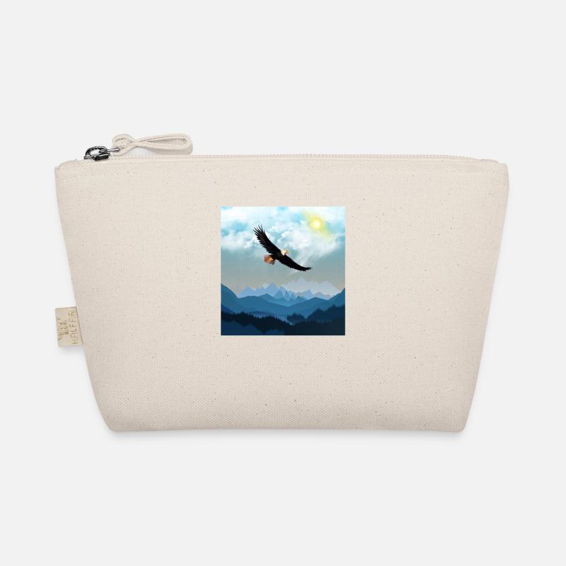 Eagle fly over mountains eagle flies over mountains Organic Pouch