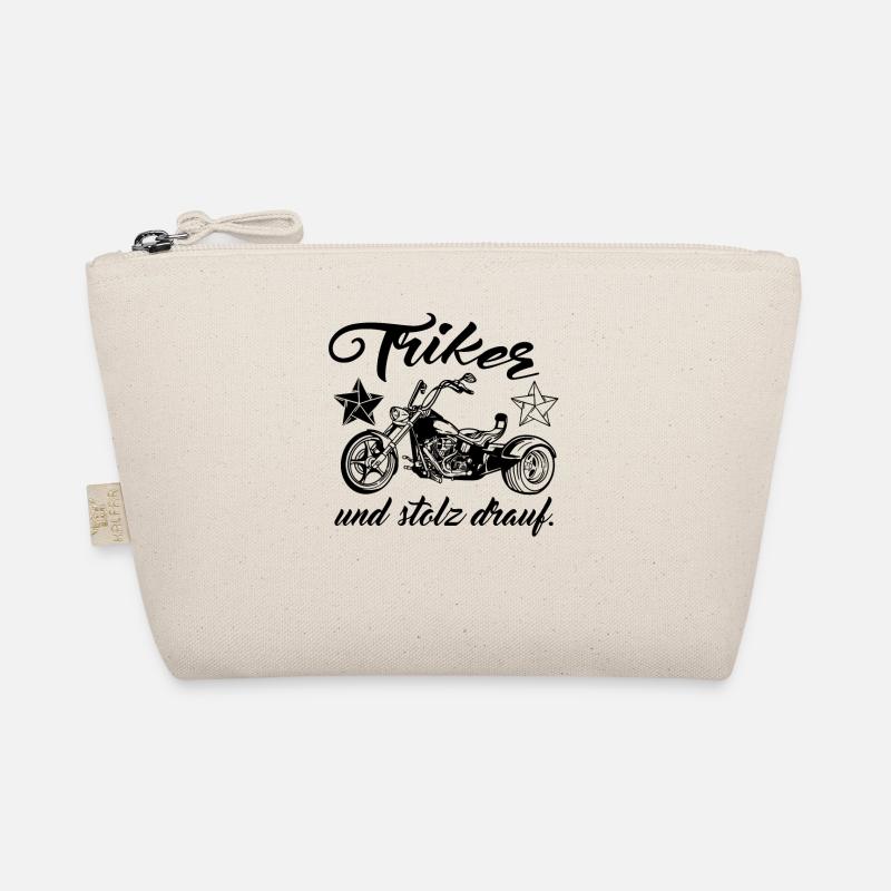 Trike Triker Motorrad Dreirad Biker Spruch - Bio-Täschchen - Natur