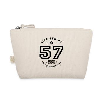 57 Years Old Gift | 57th Birthday Gift Ideas - Organic Pouch - nature - Front