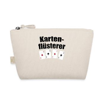 Kartenflüsterer Ass Spielkarten Karten Geschenk - Bio-Täschchen - Natur - Vorne