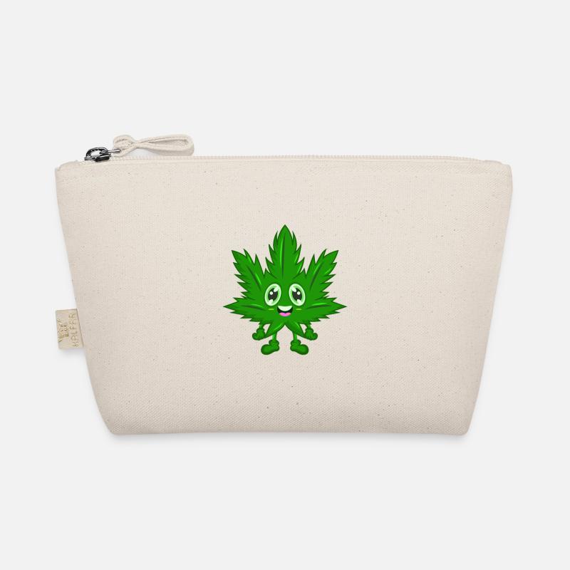 Cannabis comic hemp leaf Organic Pouch