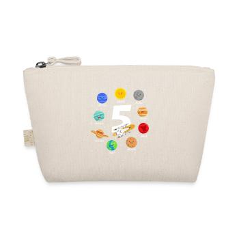 Enfants 5 ans Anniversaire Garçon Espace - Trousse biologique - nature - Devant