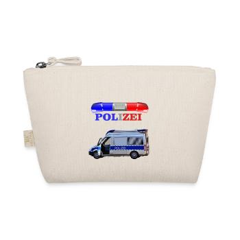 Children's birthday police car Christmas - Organic Pouch - nature - Front