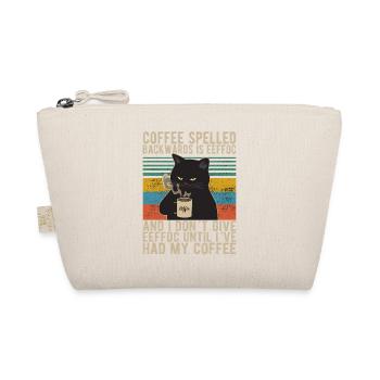 Coffee spelled backwards is Eeffoc Kaffee Morning - Organic Pouch - nature - Front
