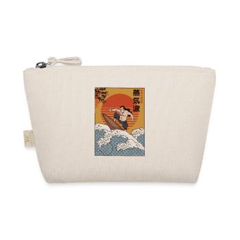 Surfer Samurai I Wave Warrior Surfing - Bio-Täschchen - Natur - Vorne