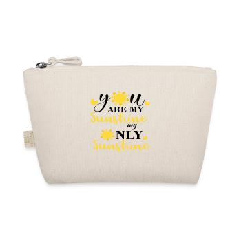 Sunflower flower motif ladies gift sayings - Organic Pouch - nature - Front