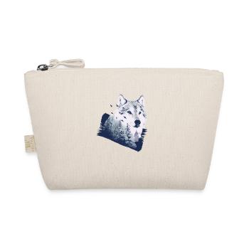 Wolf Motiv Natur Wölfe - Bio-Täschchen - Natur - Vorne