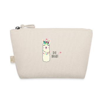 Bride Bride to be Lama Alpaca Alpaca Engagement - Trousse biologique - nature - Devant