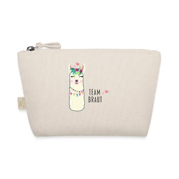 Team Bride Llama Alpaca Alpaca - Organic Pouch - nature - Front